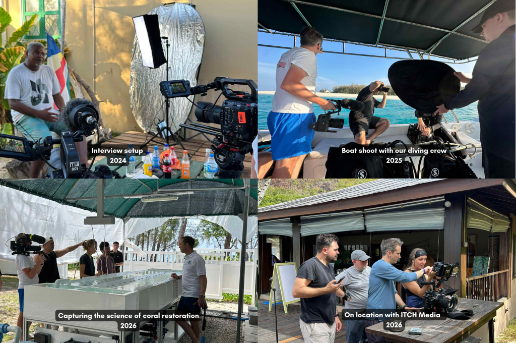 filming in the Seychelles